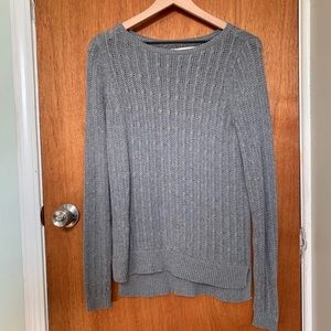 Ann Taylor LOFT Grey Knit Sweater
